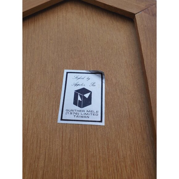 Vintage Gunther Mele 1970's wooden jewelry box. Jewellery . Vintage wooden - Picture 8 of 10